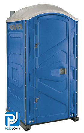 PJP3_All-Plastic_Blue_Blue-PJ-Logo standard portable toilet
