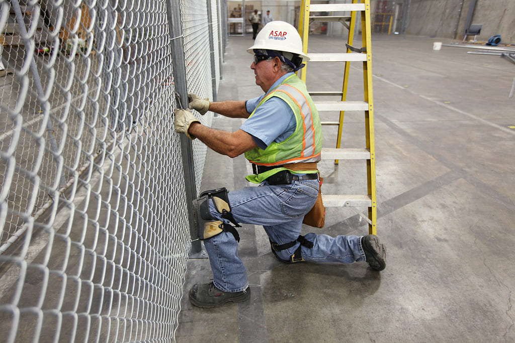 temporary construction fencing