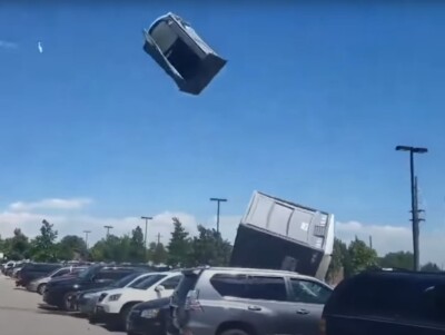 porta potty flying
