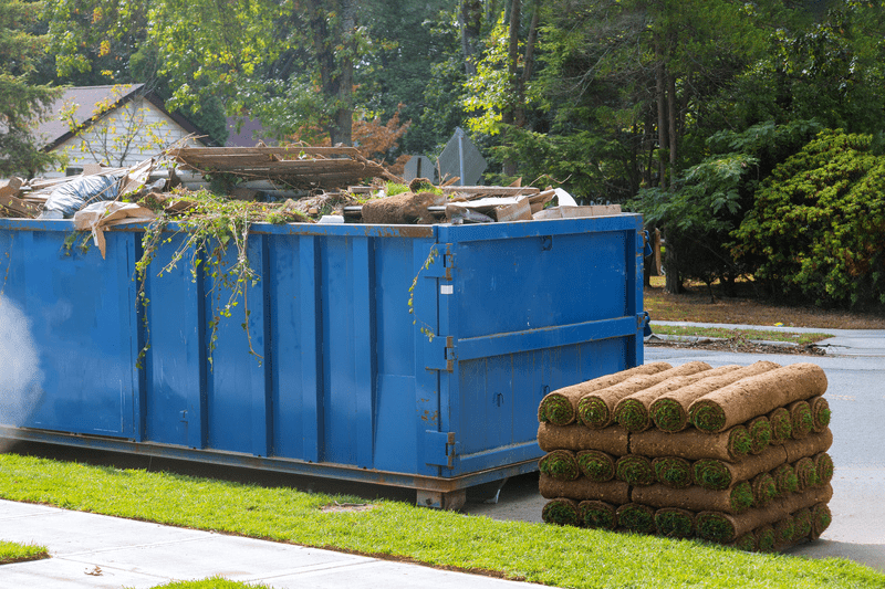 dumpster-for-landscaping-project Yard Waste Disposal Dumpster