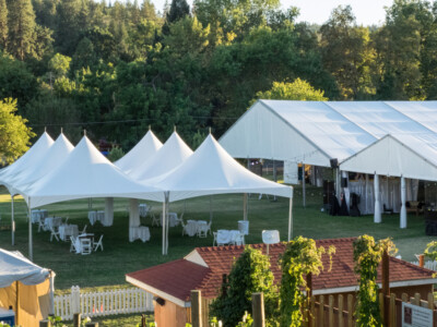 garden tents at event