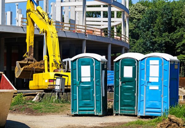 Construction porta potties.